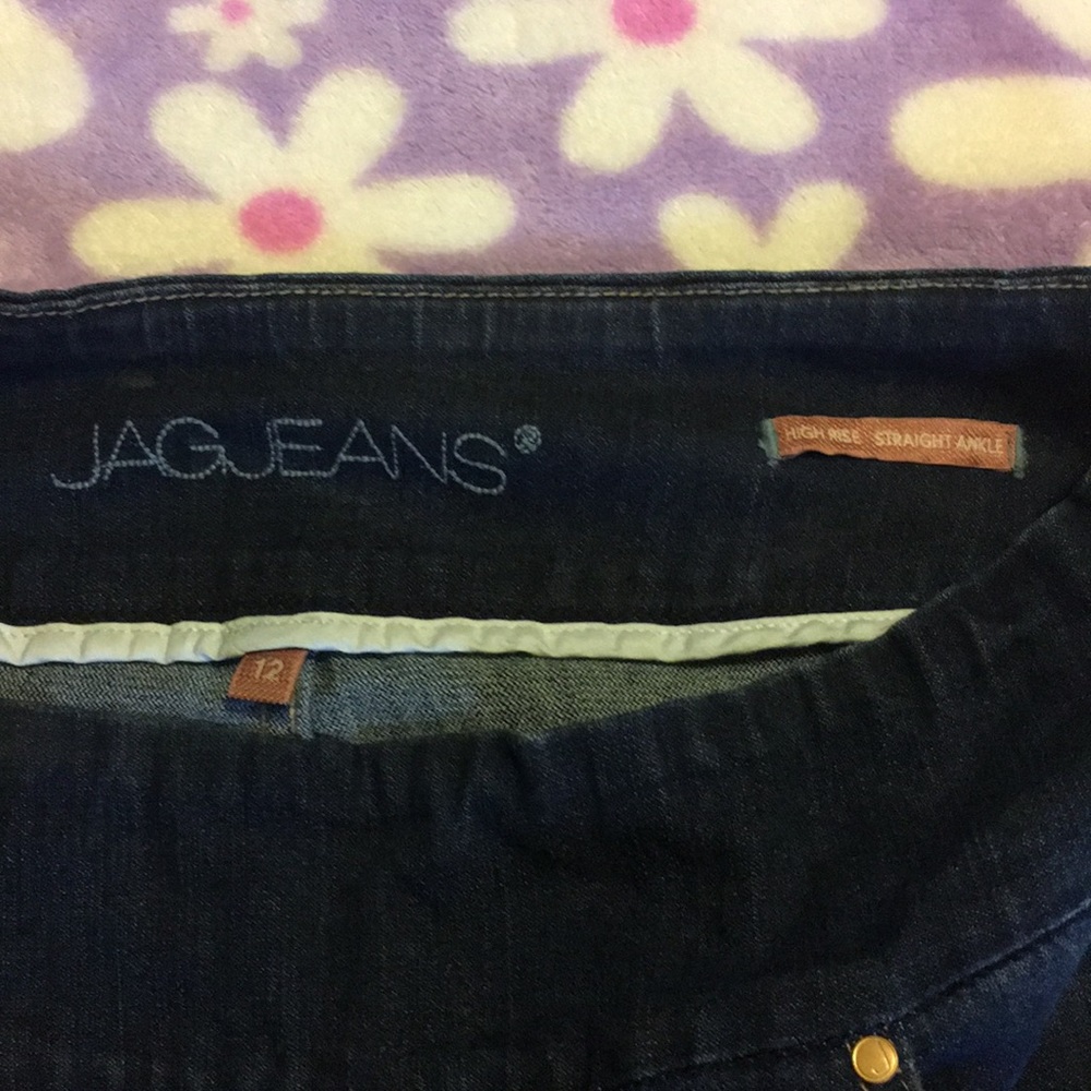 JAG Jeans size 12 high rise straight ankle crop